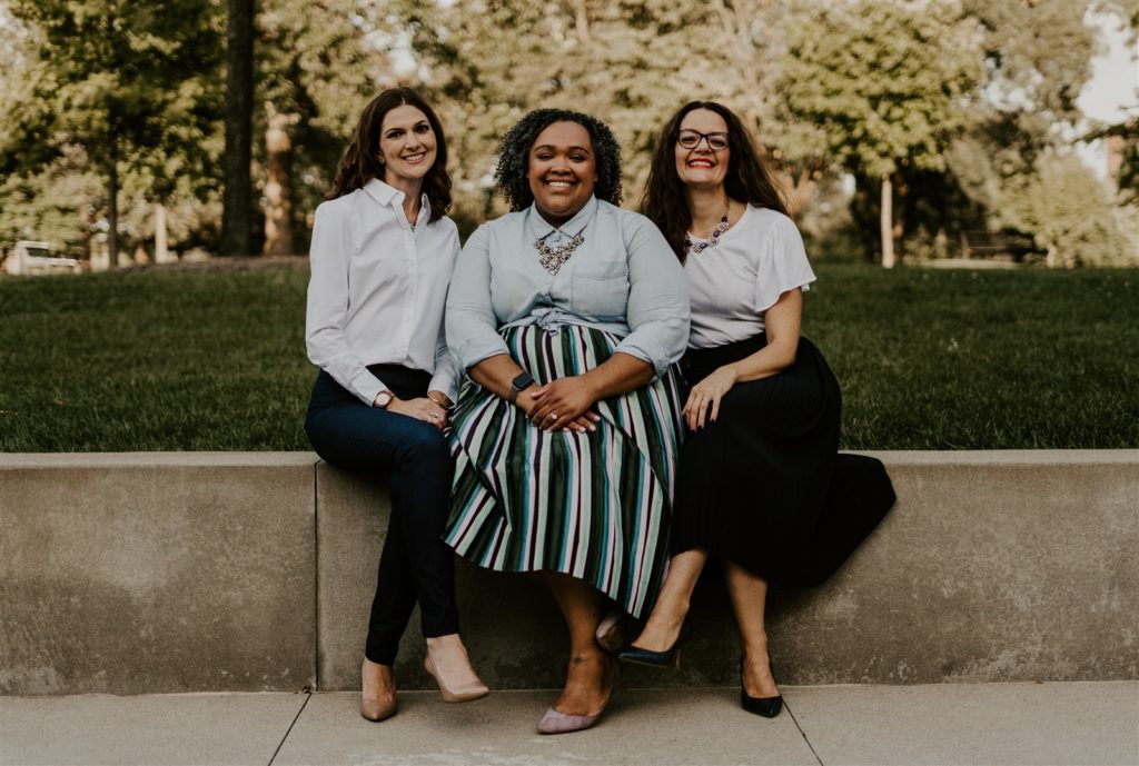 image of Suzi, Lisa and Tammy sitting outside